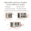 M23401NXB,Babyletto,Yuzu 8-in-1 Convertible Crib w/All-Stages Conversion in Washed Natural/Black