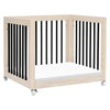 M23401NXB,Babyletto,Yuzu 8-in-1 Convertible Crib w/All-Stages Conversion in Washed Natural/Black