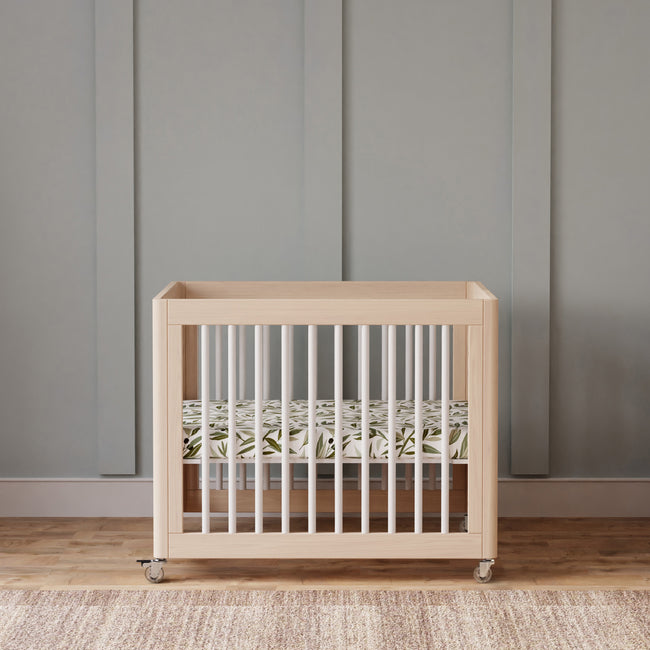 M23401NXW,Babyletto,Yuzu 8-in-1 Convertible Crib w/ Bassinet & Toddler Kits in Washed Natural/White