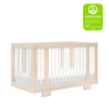M23401NXW,Babyletto,Yuzu 8-in-1 Convertible Crib w/ Bassinet & Toddler Kits in Washed Natural/White
