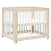 M23401NXW,Babyletto,Yuzu 8-in-1 Convertible Crib w/ Bassinet & Toddler Kits in Washed Natural/White