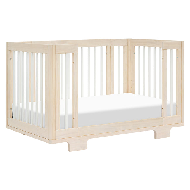 M23401NXW,Babyletto,Yuzu 8-in-1 Convertible Crib w/ Bassinet & Toddler Kits in Washed Natural/White
