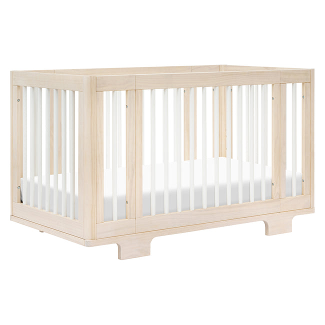 M23401NXW,Babyletto,Yuzu 8-in-1 Convertible Crib w/ Bassinet & Toddler Kits in Washed Natural/White