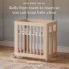 M23401NXW,Babyletto,Yuzu 8-in-1 Convertible Crib w/ Bassinet & Toddler Kits in Washed Natural/White