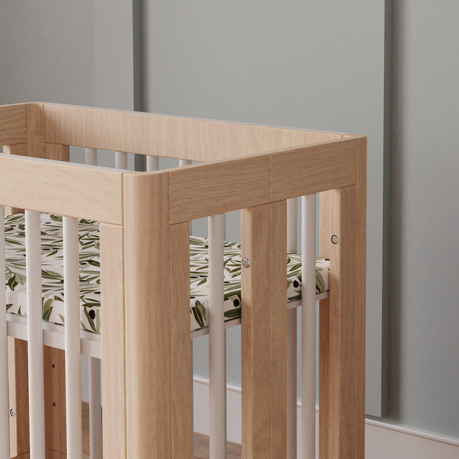 M23401NXW,Babyletto,Yuzu 8-in-1 Convertible Crib w/ Bassinet & Toddler Kits in Washed Natural/White
