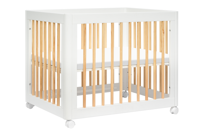 M23401WN,Babyletto,Yuzu 8-in-1 Convertible Crib w/All-Stages Conversion Kits in White/Natural