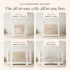 M23401WN,Babyletto,Yuzu 8-in-1 Convertible Crib w/All-Stages Conversion Kits in White/Natural