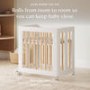 M23401WN,Babyletto,Yuzu 8-in-1 Convertible Crib w/All-Stages Conversion Kits in White/Natural