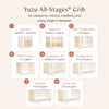 M23401WN,Babyletto,Yuzu 8-in-1 Convertible Crib w/All-Stages Conversion Kits in White/Natural