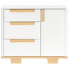 M23423WN,Babyletto,Yuzu 3-Drawer Changer Dresser in White/Natural