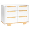 M23426WN,Babyletto,Yuzu 6-Drawer Dresser in White/Natural