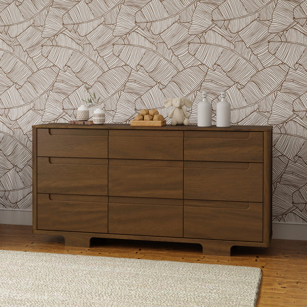 M23428NL,Babyletto,Yuzu 9-Drawer Dresser  Assembled in Natural Walnut
