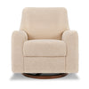 M24087CSGDB,Nursery Works,Sunday Power Recliner and Swivel Glider in Chai Shearling w/ Dark Wood Base