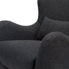 M24187BKBBB,Nursery Works,Solstice Swivel Glider in Black Boucle w/Black Wood Base