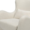 M24187WBIB,Nursery Works,Solstice Swivel Glider in Ivory Boucle w/Ivory Wood Base
