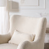 M24187WBIB,Nursery Works,Solstice Swivel Glider in Ivory Boucle w/Ivory Wood Base