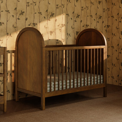 M25601NL,Babyletto,Bondi 3-in-1 Convertible Crib w/ Toddler Bed Kit in Natural Walnut