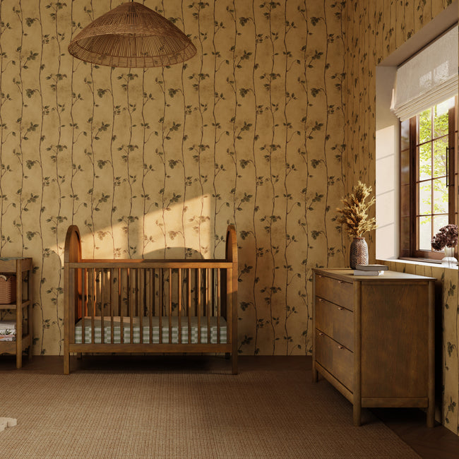 M25601NL,Babyletto,Bondi 3-in-1 Convertible Crib w/ Toddler Bed Kit in Natural Walnut