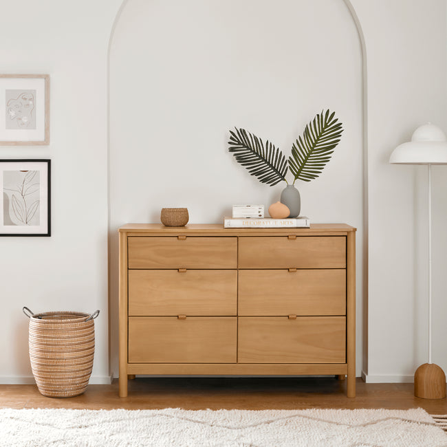 M25616HY,Babyletto,Bondi 6-Drawer Assembled Dresser in Honey