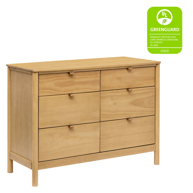 M25616HY,Babyletto,Bondi 6-Drawer Assembled Dresser in Honey