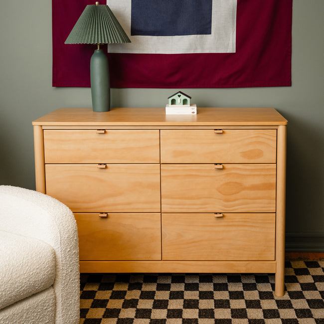 M25616HY,Babyletto,Bondi 6-Drawer Assembled Dresser in Honey