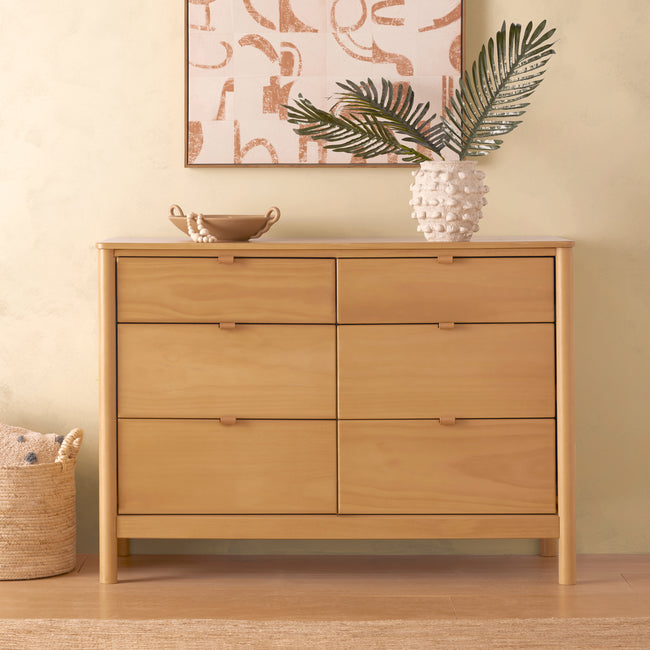 M25616HY,Babyletto,Bondi 6-Drawer Assembled Dresser in Honey