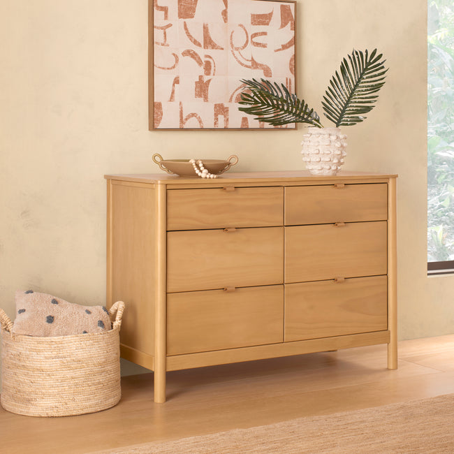 M25616HY,Babyletto,Bondi 6-Drawer Assembled Dresser in Honey
