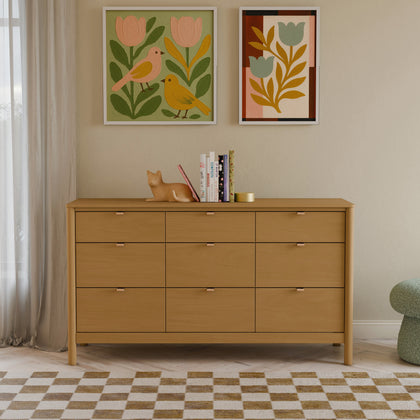 M25928HY,Babyletto Kids,Bondi 9-Drawer Assembled Dresser in Honey