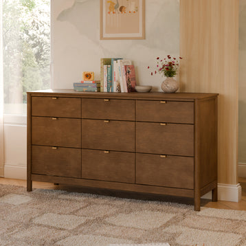 M25928NL,Babyletto Kids,Bondi 9-Drawer Assembled Dresser in Natural Walnut