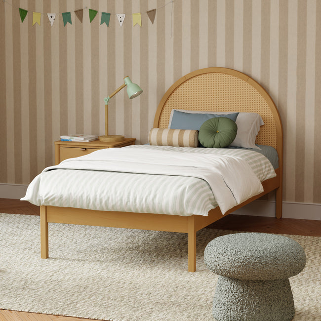 M25969HYNC,Babyletto Kids,Bondi Cane Twin Bed in Honey