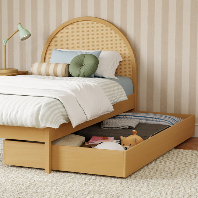 M25969HYNC,Babyletto Kids,Bondi Cane Twin Bed in Honey