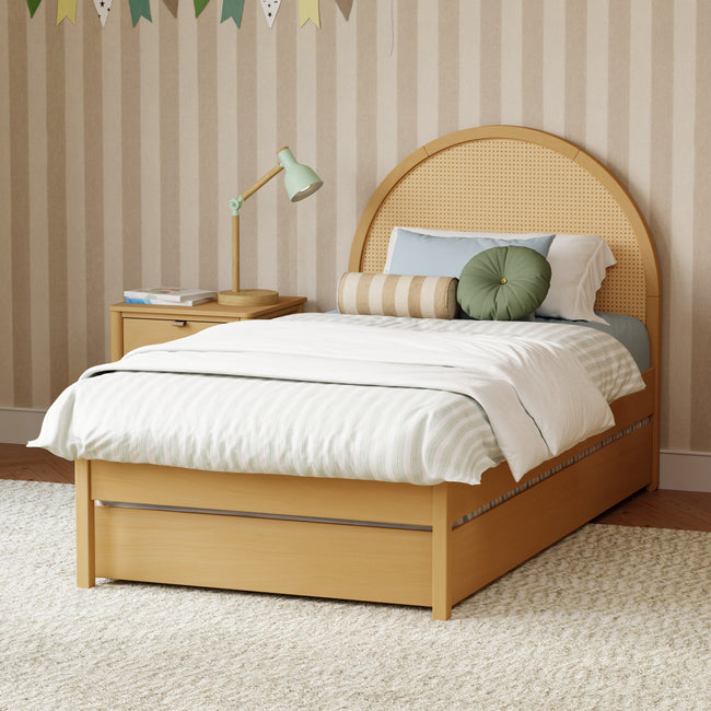 M25969HYNC,Babyletto Kids,Bondi Cane Twin Bed in Honey