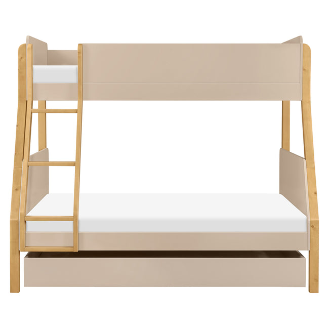 M25973TPE,The MDB Family,Twin Storage Trundle Bed in Taupe