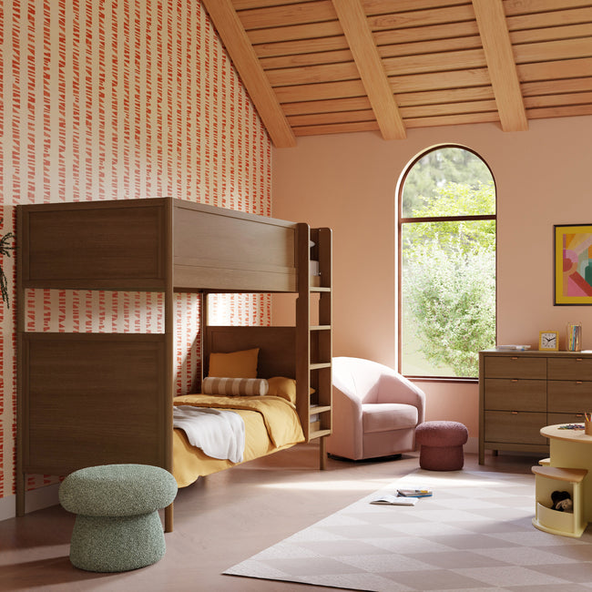 M25994NL,Babyletto Kids,Bondi Convertible Bunk Bed in Natural Walnut
