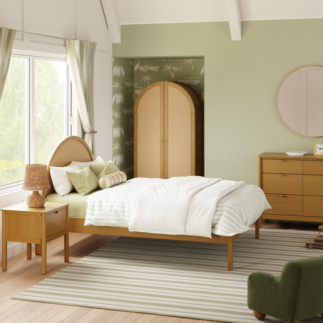 M25996HYNC,Babyletto Kids,Bondi Cane Full Bed in Honey
