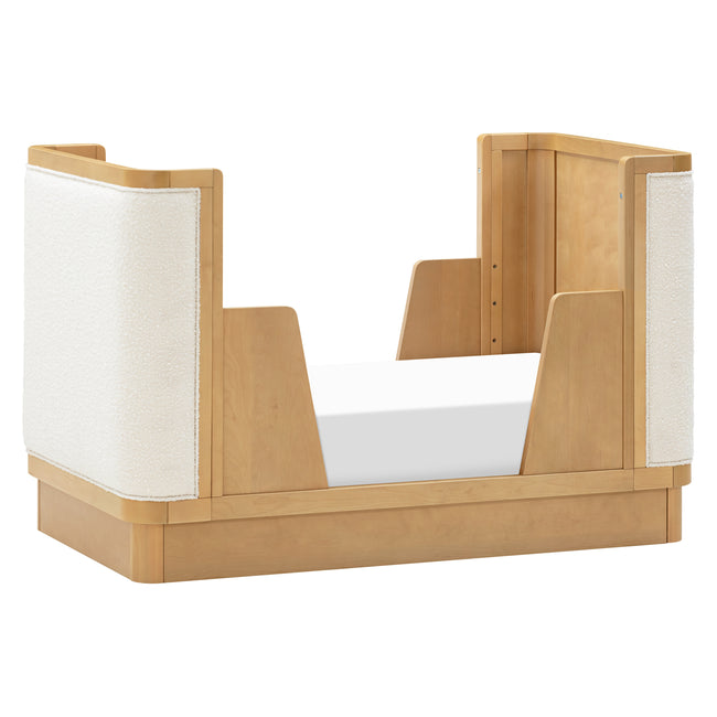 M26201HYWB,Babyletto,Bondi Boucle 4-in-1 Convertible Crib w/ Toddler Bed Kit in Honey with Ivory Boucle