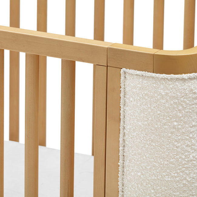 M26201HYWB,Babyletto,Bondi Boucle 4-in-1 Convertible Crib w/ Toddler Bed Kit in Honey with Ivory Boucle