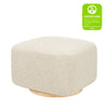 M26385ATLB,Babyletto,Kiwi Gliding Ottoman in Almond Teddy Loop w/ Light Wood Base