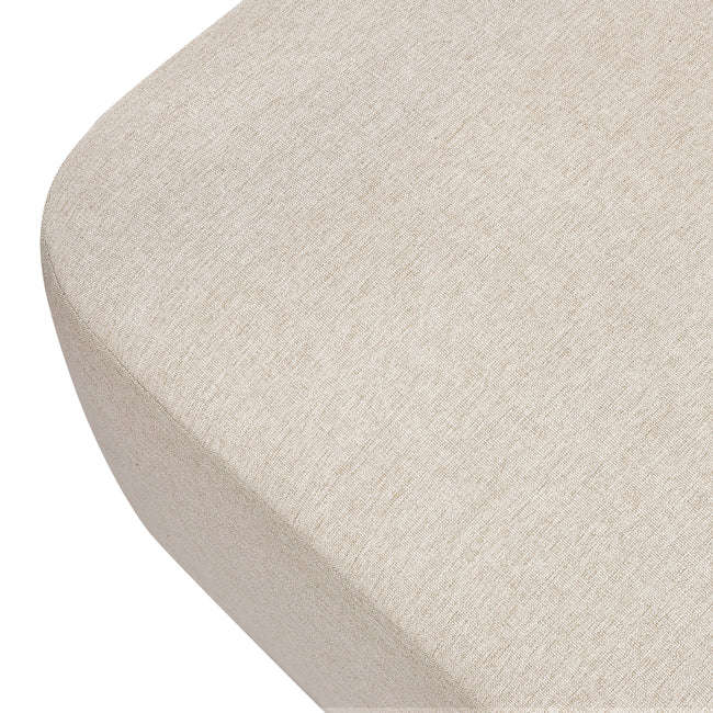M26385PBEWLB,Babyletto,Kiwi Gliding Ottoman in Performance Beach Eco-Weave w/ Light Wood Base