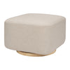 M26385PBEWLB,Babyletto,Kiwi Gliding Ottoman in Performance Beach Eco-Weave w/ Light Wood Base