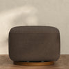 M26385PCBDB,Babyletto,Kiwi Gliding Ottoman in Performance Cocoa Boucle w/ Dark Wood Base