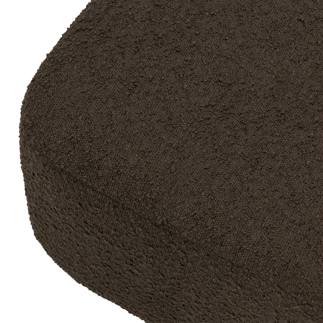 M26385PCBDB,Babyletto,Kiwi Gliding Ottoman in Performance Cocoa Boucle w/ Dark Wood Base