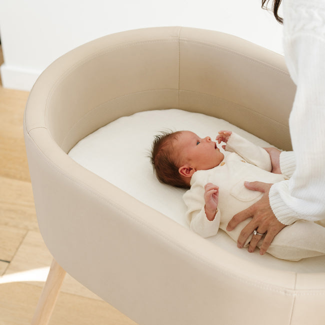 M26834GMLB,Babyletto,babyletto x GATHRE Capsule Bassinet in Millet