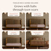 M27901NL,Babyletto,Swell 4-in-1 Convertible Crib w/Toddler Conversion Kit in Natural Walnut