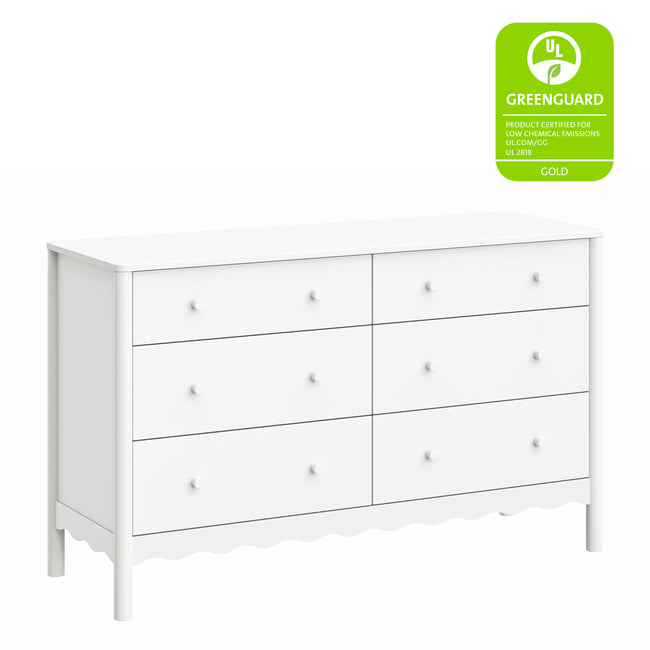 M27916W,Babyletto,Swell 6-Drawer Assembled Dresser in White