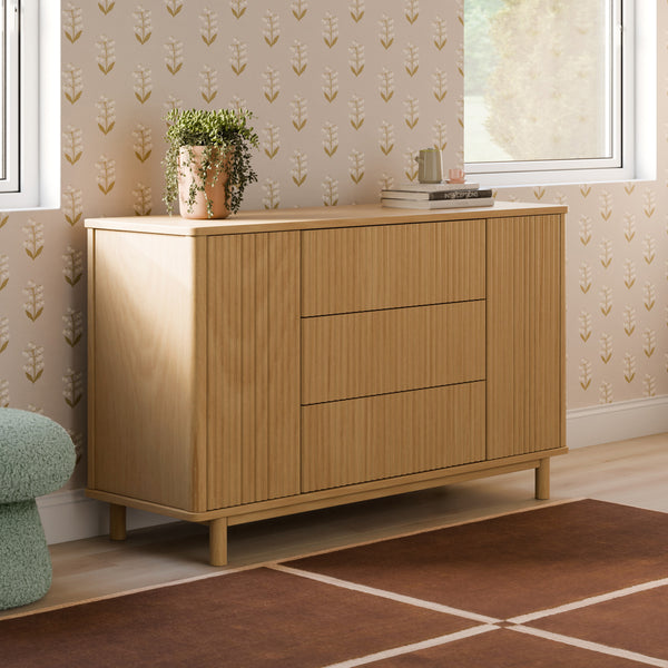 M29816HY,Babyletto,Pogo Tambour Assembled Dresser in Honey