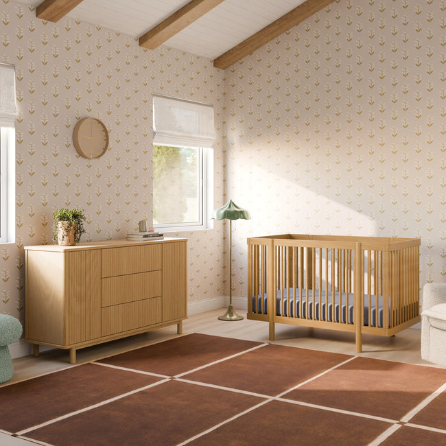 M29816HY,Babyletto,Pogo Tambour Assembled Dresser in Honey
