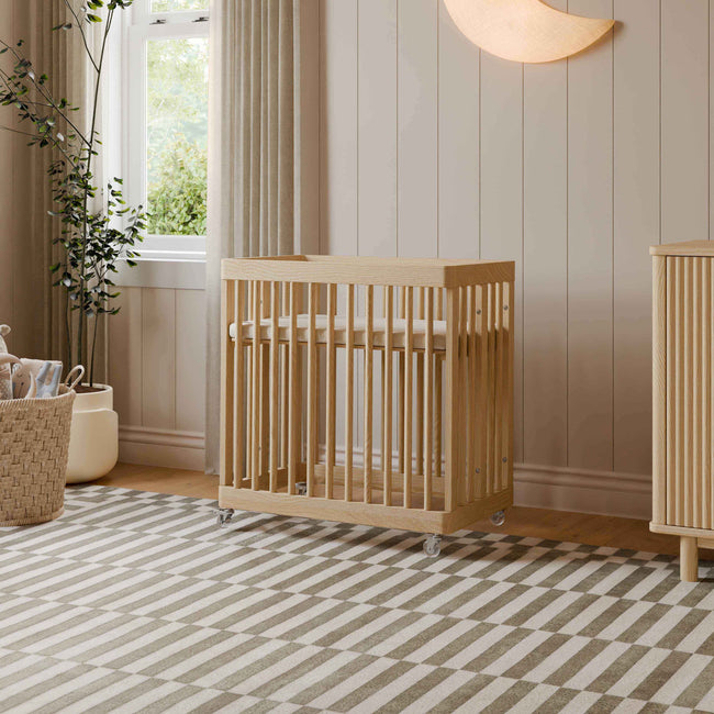 M29880BD,Babyletto,Pogo 8-in-1 Convertible Crib w/ Bassinet & Toddler Bed Kits in Blonde