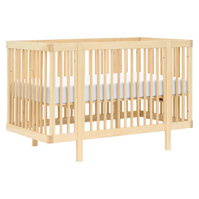 M29880BD,Babyletto,Pogo 8-in-1 Convertible Crib w/ Bassinet & Toddler Bed Kits in Blonde