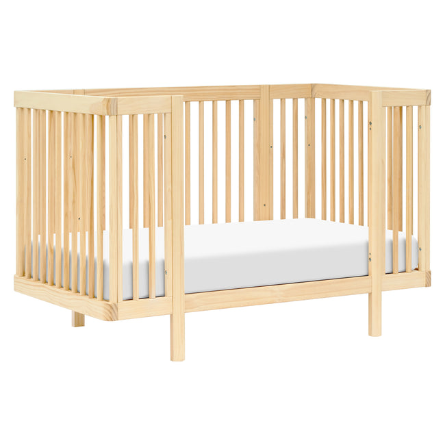 M29880BD,Babyletto,Pogo 8-in-1 Convertible Crib w/ Bassinet & Toddler Bed Kits in Blonde